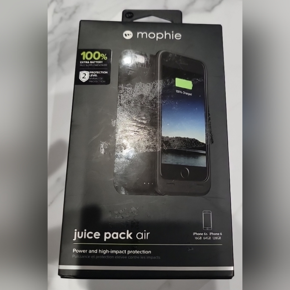 Mophie Juice Pack Air 100% -  iPhone 6/6s battery case OPEN BOX NEW